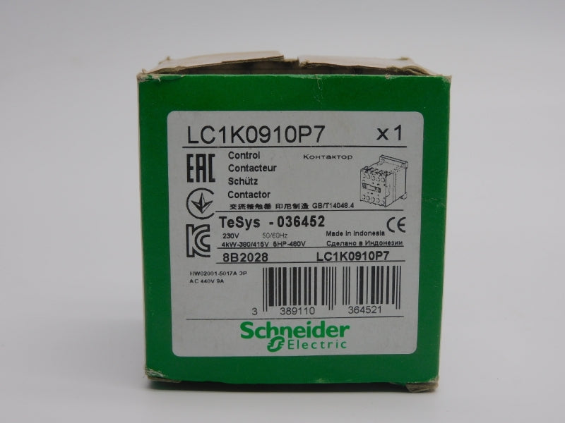 SCHNEIDER ELECTRIC LC1K0910P7 230V 20A NSMP