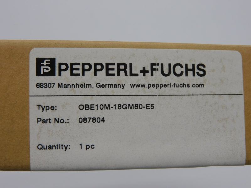 PEPPERL+FUCHS OBE10M-18GM60-E5 087804 NSFS