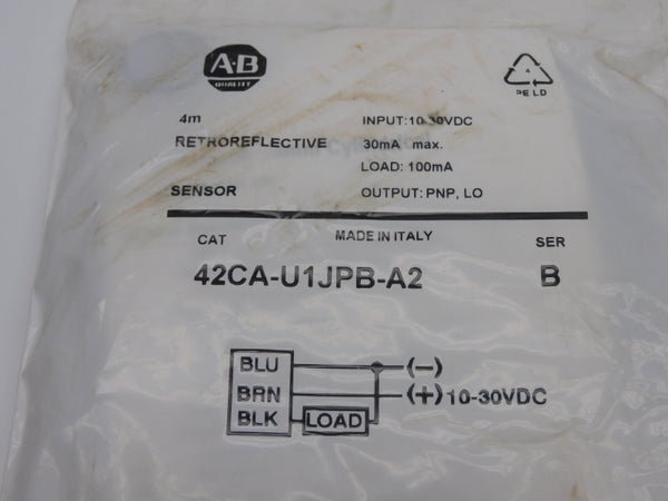 ALLEN BRADLEY 42CA-U1JPB-A2 SER. B 10-30VDC NSMP
