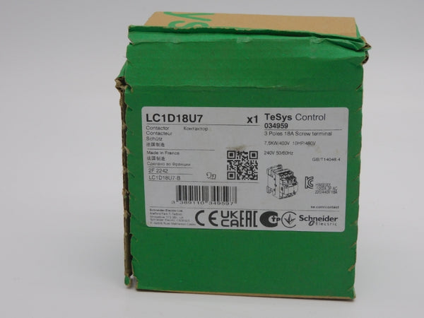 SCHNEIDER ELECTRIC LC1D18U7 230/240V 32A (GREEN) NSMP