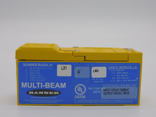 BANNER ENGINEERING LX1A3 120VAC UNMP