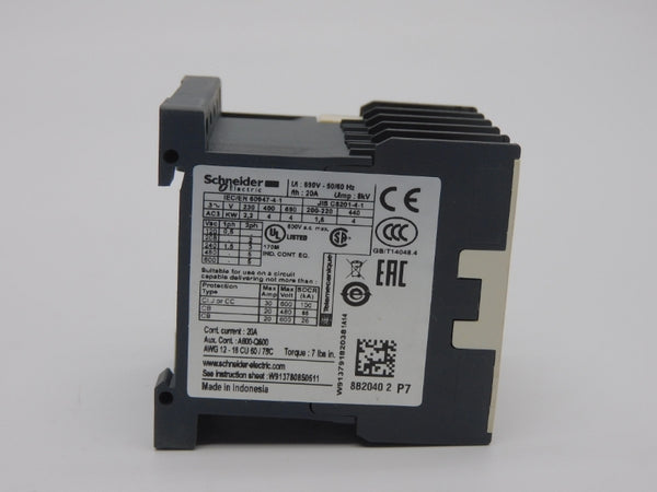 SCHNEIDER ELECTRIC LC1K0901P7 230V 20A NSMP