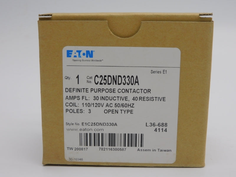 EATON C25DND330A SER. E1 110/120VAC 30A NSMP