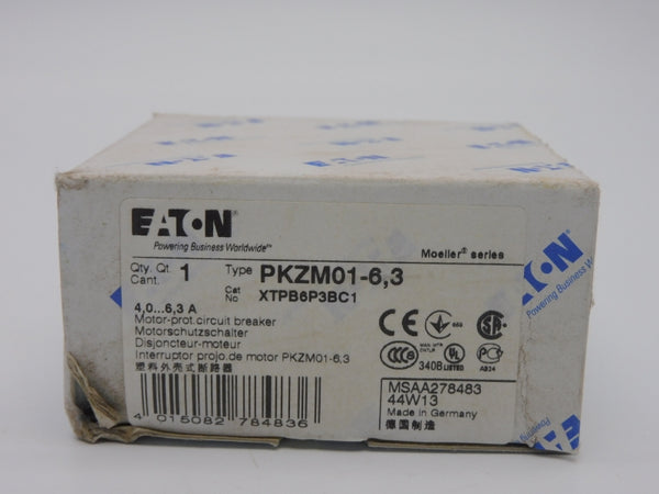 EATON PKZM01-6.3 XTPB6P3BC1 690V 4.0-6.3A NSMP