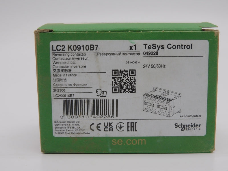 SCHNEIDER ELECTRIC LC2K0910B7 24V 20A (GREEN) NSMP