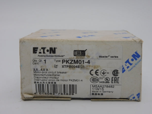 EATON PKZM01-4 XTPB004BC1 690V 2.5-4.0A NSMP