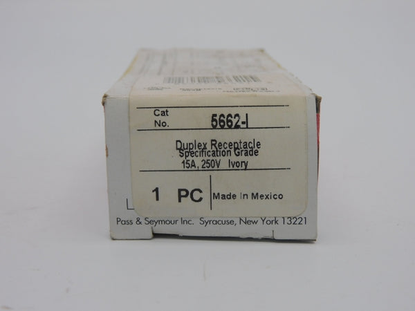 PASS&SEYMOUR LEGRAND 5662-I 250V 15A NSMP