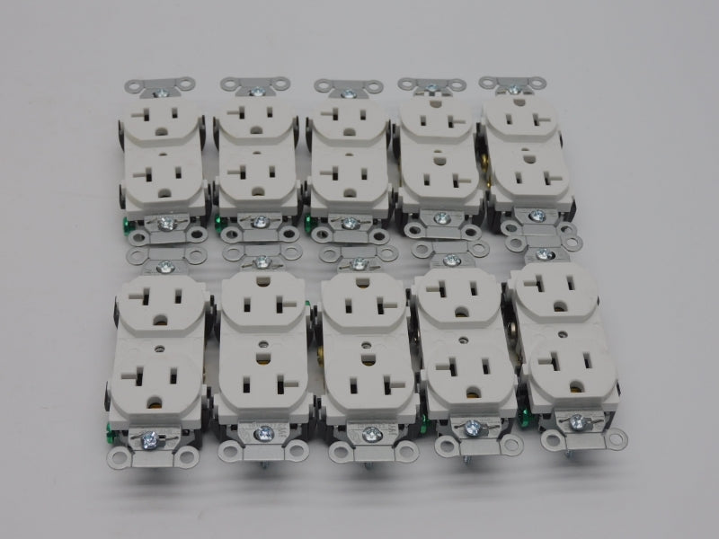 HUBBELL 5352AW 125V 20A (PKG OF 10) NSMP