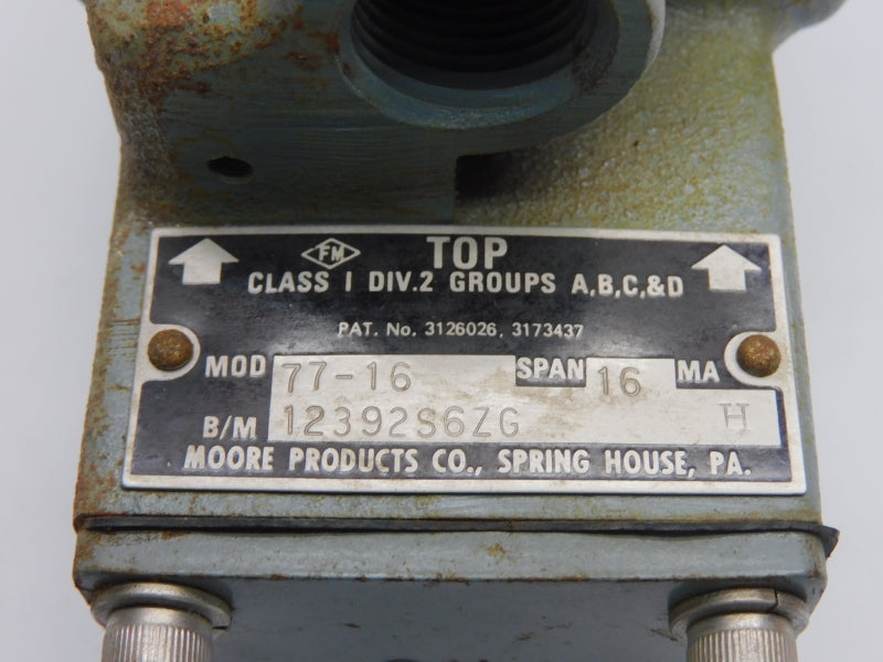 MOORE PRODUCTS 77-16 12392S6ZG UNMP