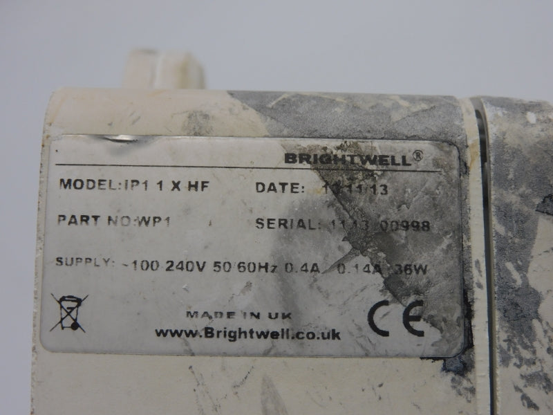 BRIGHTWELL IP11XHF WP1 100-240V 0.4A UNMP