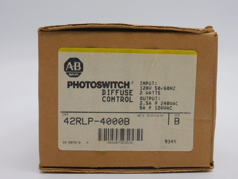 ALLEN BRADLEY 42RLP-4000B SER. B 120V 2.5A (BR/YL) NSMP
