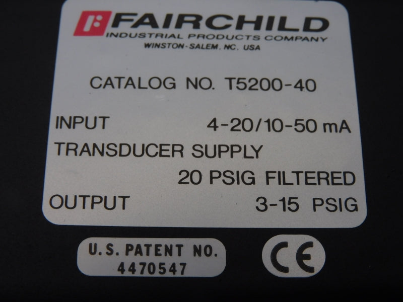 FAIRCHILD T5200-40 3-15PSI NSMP