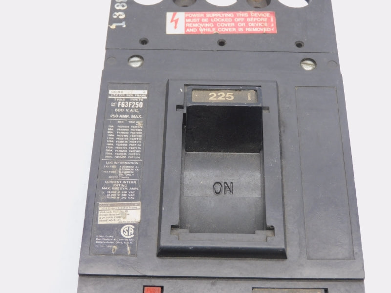 GOULD F63F225 600VAC 225A (AS PICTURED) UNMP