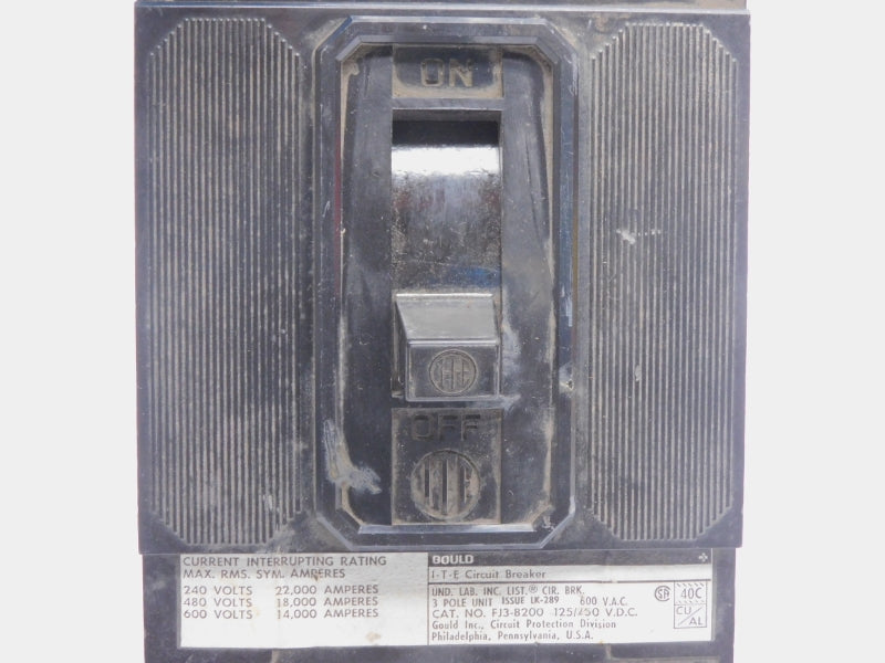 ITE FJ3-B200 600VAC 200A (AS PICTURED) UNMP