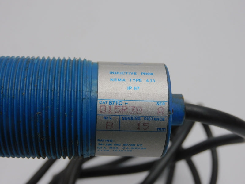 ALLEN BRADLEY 871C-D15R30 SER. A REV. B 24-250VAC 3A UNMP