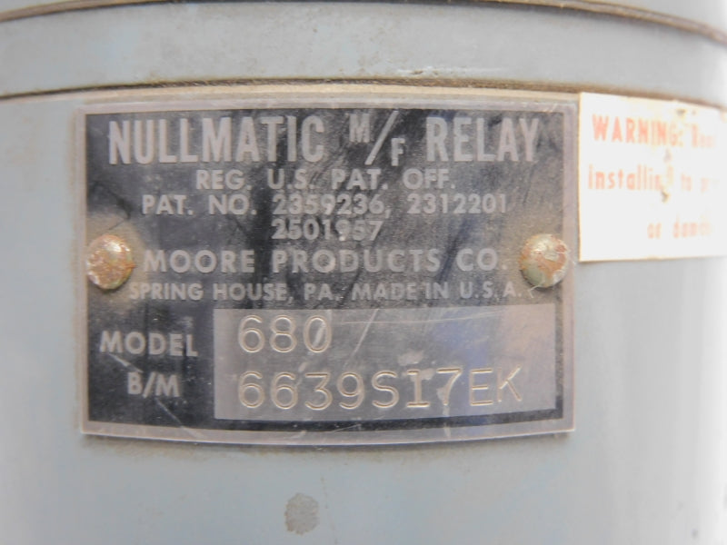 MOORE PRODUCTS 680 6639S17EK NSNP