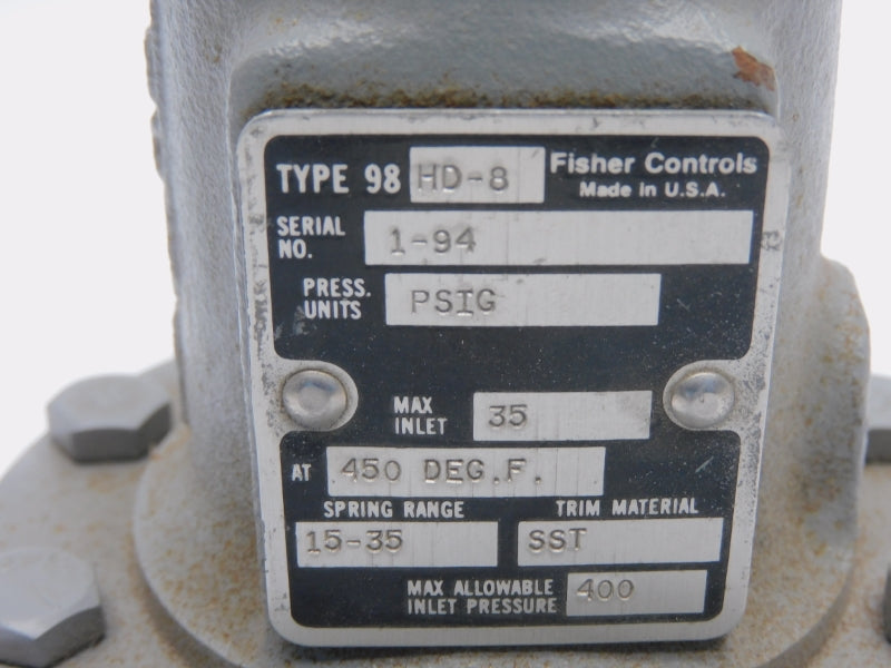 FISHER CONTROLS 98HD-8 15-35PSI NSNP