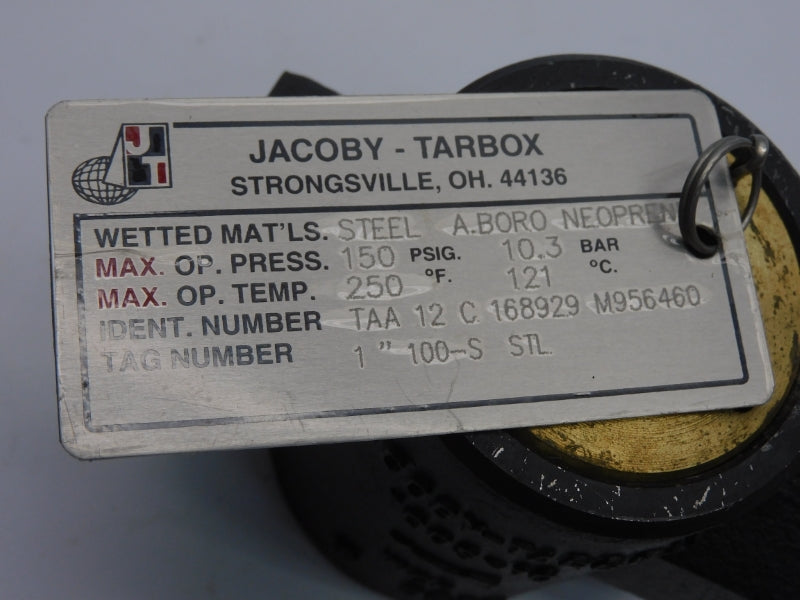 JACOBY-TARBOX 100-S 150PSI 1" NSMP