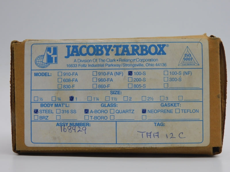 JACOBY-TARBOX 100-S 150PSI 1" NSMP