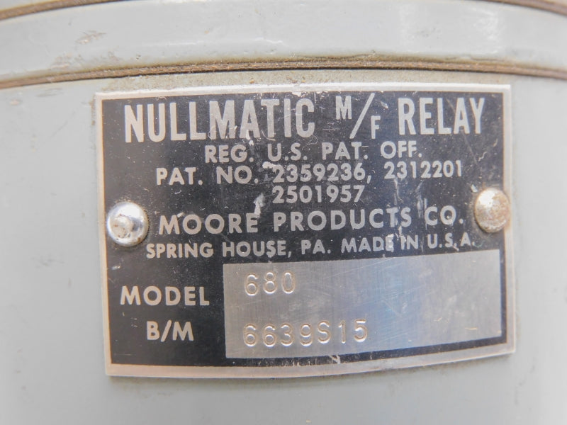 MOORE PRODUCTS 680 6639S15 UNMP