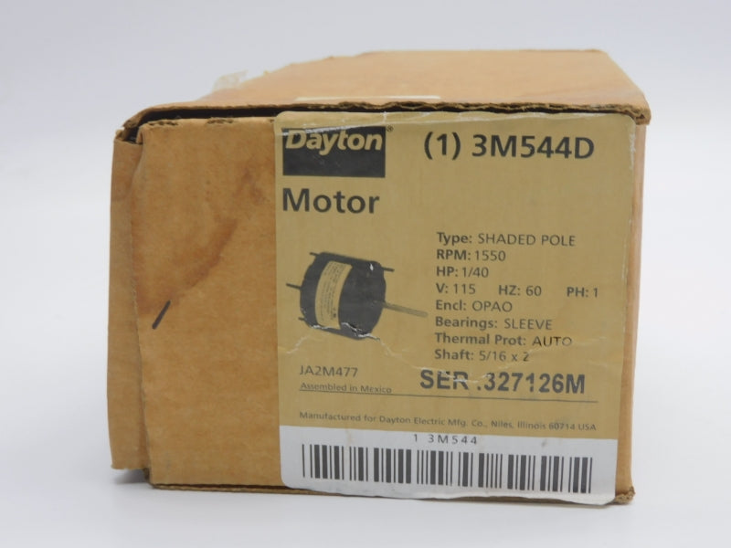 DAYTON 3M544D JA2M477 115V 1.1A NSMP