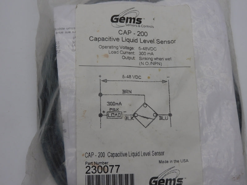 GEMS 230077 CAP-200 5-48VDC NSMP