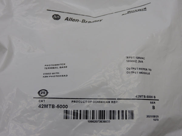 ALLEN BRADLEY 42MTB-5000 SER. B 120VAC NSMP