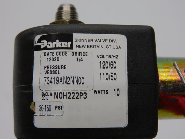 PARKER 73419AN2NN00N0H222P3 110/120V 30-150PSI 1/4" NSMP