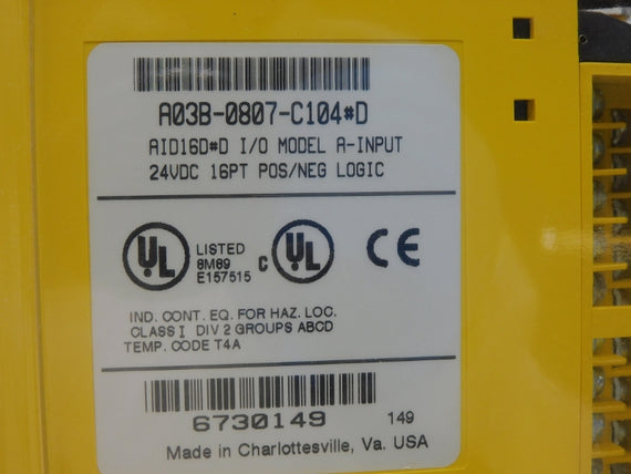 FANUC A03B-0807-C104#D 24VDC NSMP