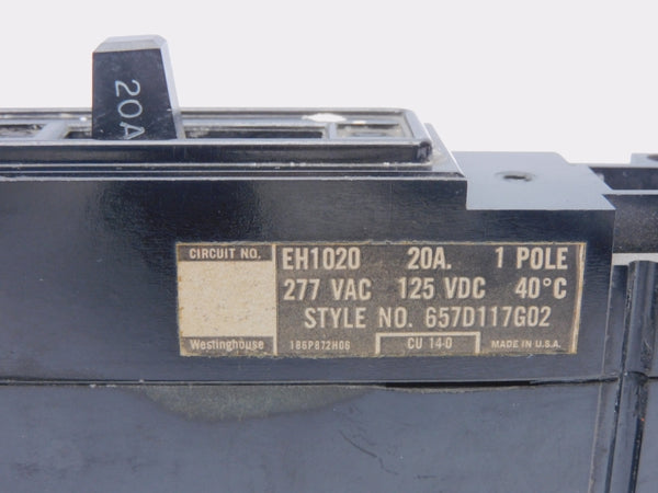 WESTINGHOUSE EH1020 277VAC 20A UNMP