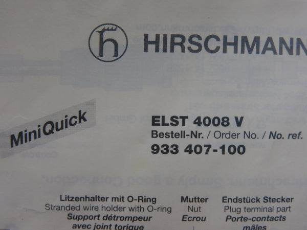 HIRSCHMANN 933407-100 ELST4008V NSMP