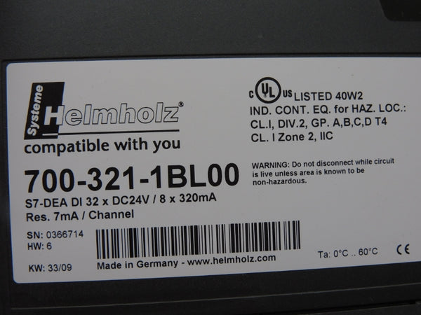 HELMHOLZ 700-321-1BL00 24VDC NSMP