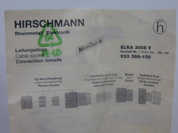 HIRSCHMANN 933366-100 ELKA3008V NSMP