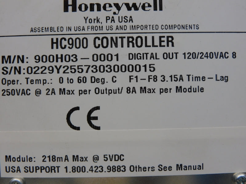 HONEYWELL 900H03-0001 120/240VAC 8A (NO TERMINAL) UNMP