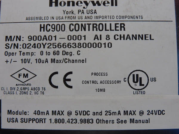HONEYWELL 900A01-0001 10V UNMP