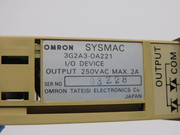 OMRON 3G2A3-OA221 250VAC 2A (AS PICTURED) UNMP