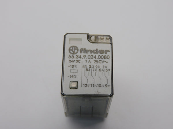 FINDER 55.34.9.024.0080 24VDC 7A NSNP