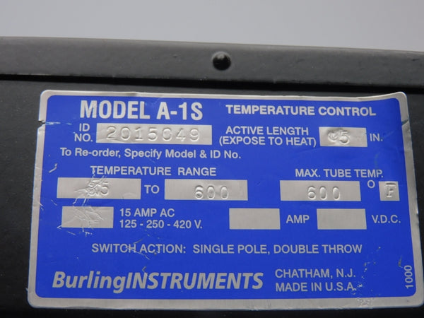 BURLING INSTRUMENTS A-1S 2015049 420V 15A 5" NSNP