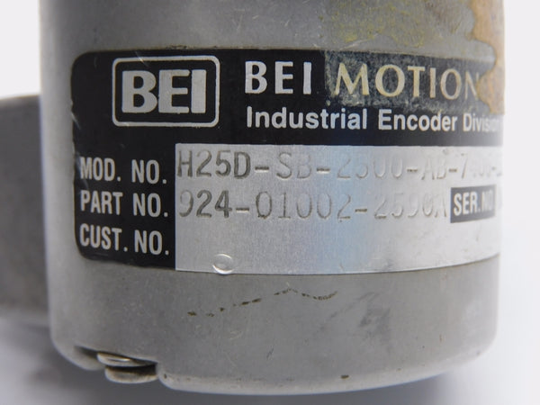 BEI H25D-SB-2500-AB-7406-LED-SM18 924-01002-2590A 5VDC UNMP