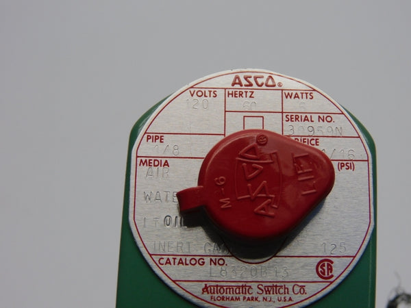 ASCO L8320B13 120V 125PSI 1/16" NSNP