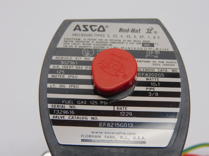 ASCO EF8215G013 120V 125PSI 3/8" NSMP