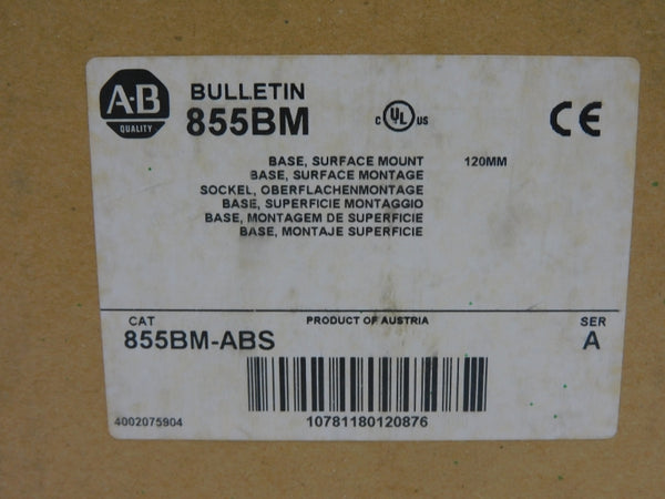 ALLEN BRADLEY 855BM-ABS SER. A (BR/WH) NSMP