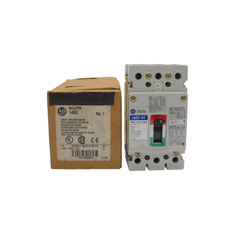 ALLEN BRADLEY 140U-H2C3-C70 SER. A 480V 70A NSMP