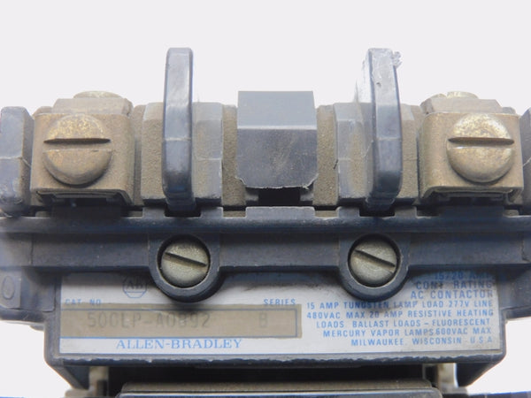 ALLEN BRADLEY 500LP-A0B92 SER. B 440/480V 15/20A UNMP