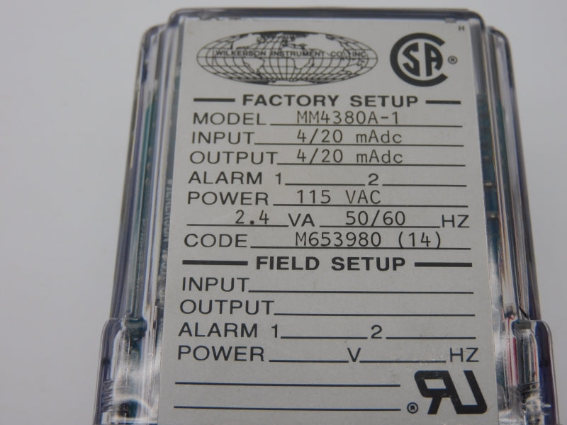 WILKERSON INSTRUMENT MM4380A-1 115VAC UNMP