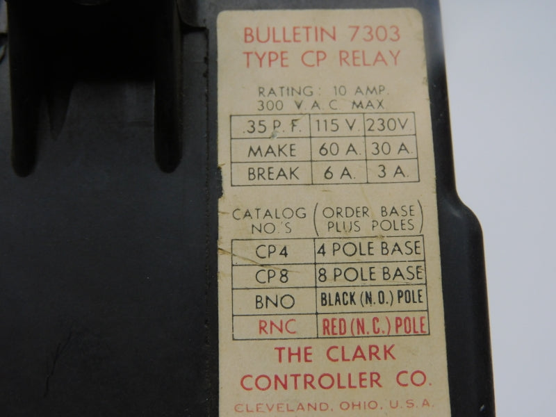 CLARK 7303CP 115/120V 60A UNMP