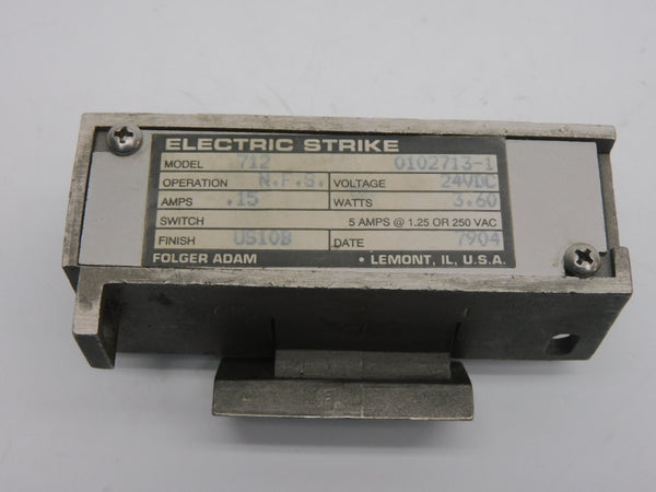 FOLGER ADAM 0102713-1 712 24VDC 5A UNMP