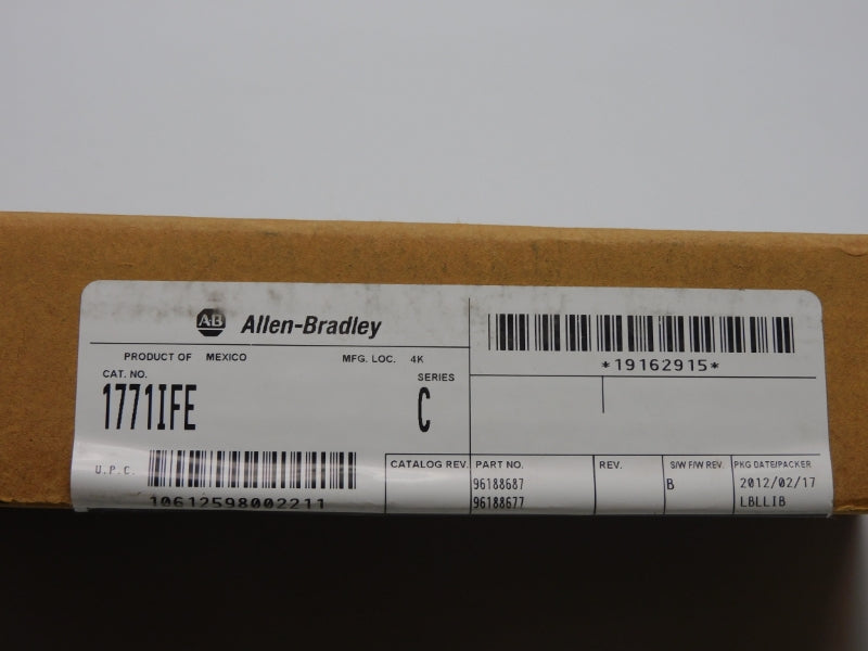 ALLEN BRADLEY 1771-IFE SER. C F/W B DATE: 2012 NSFS