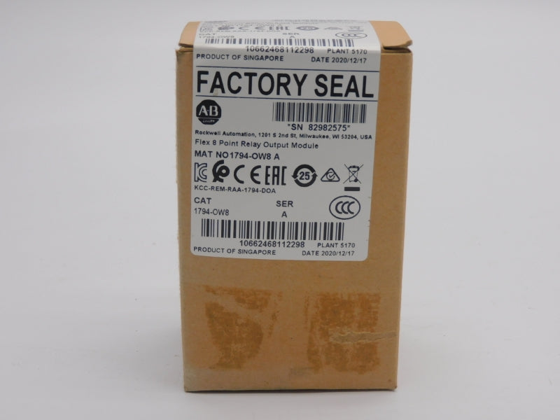 ALLEN BRADLEY 1794-OW8 SER. A DATE: 2020 NSFS