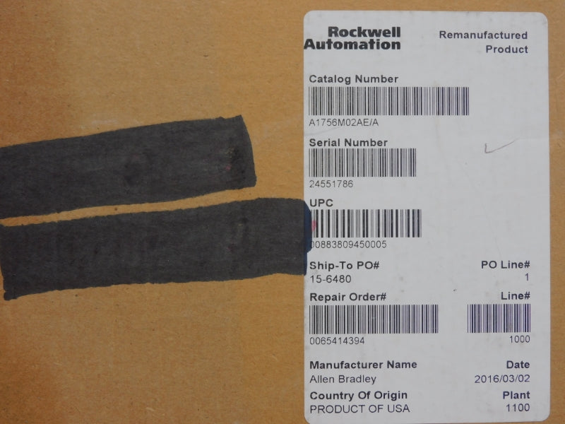 ALLEN BRADLEY 1756-M02AE SER. A F/W 3.10 24VDC 0.7A REMAN